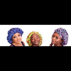 Ladies African print Hair Bonnet